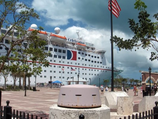 Carnival Celebration is one of the dozens of cruise ships that dock in Key West for port calls. Photo shared by dpzynski on Photobucket.